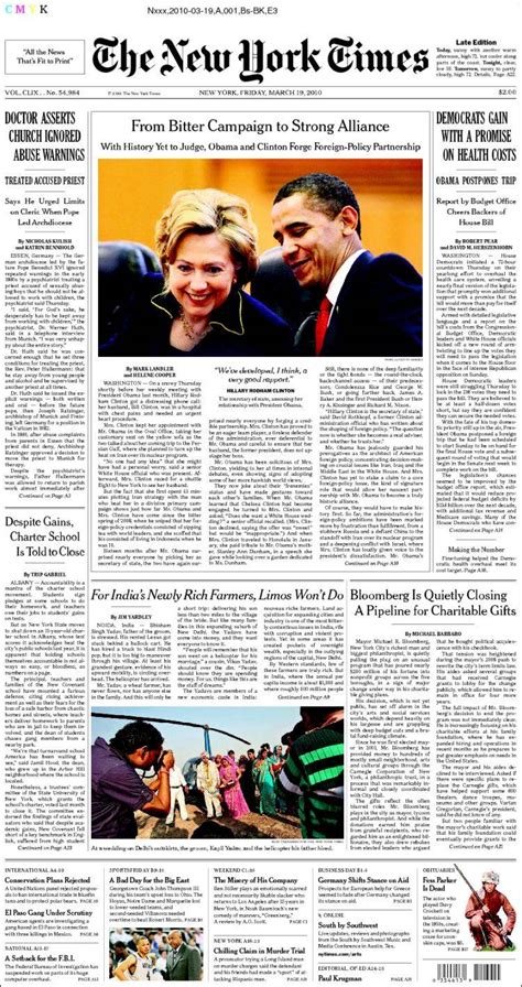 New York Times Newspaper Template