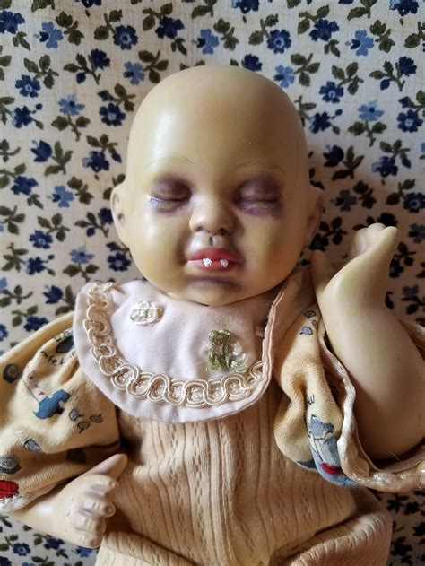 Handpainted Scary Reborn Zombie Ceramic Doll Barnabas Horror Etsy