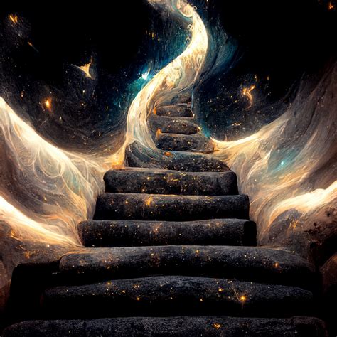 Midjourney Prompt Stone Stairs Leading Into A Swirling Prompthero