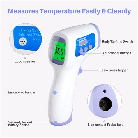Pc868 Infrared Thermometer Gun Professional Digital Lcd Non Contact Ir