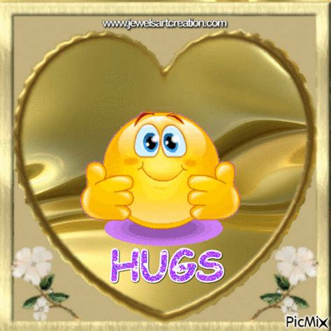 Hug Emoticon Gif