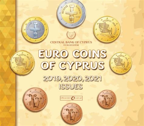 2019 2021 Coin Sets From Cyprus Celebrate Euro Coins National Sides