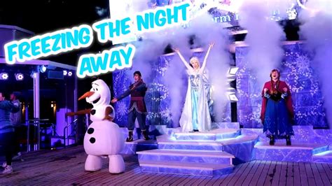 Freezing The Night Away Frozen Deck Party On The Disney Magic Full