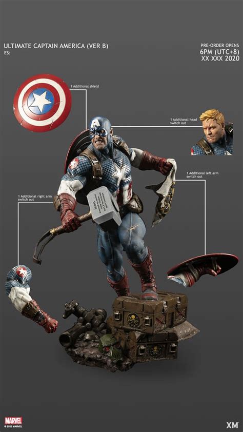 Captain America Is Worthy As He Wields Mjolnir With Xm Studios