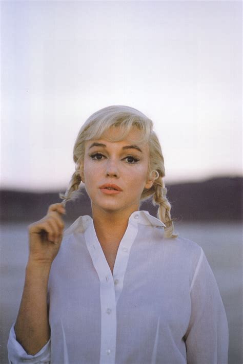 Marilyn Monroe In Pigtails On The Set Of The Misfits 1960 Photo By