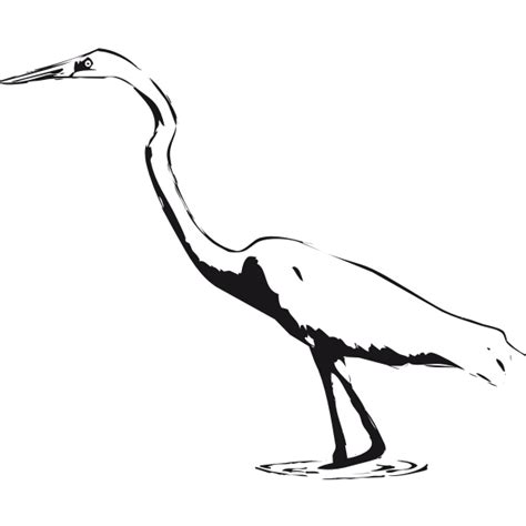 Great Egret Vector Clip Art Free Svg