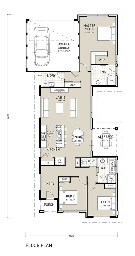 14 Fantastic Narrow Lot House Plans One Story That Make You Swoon