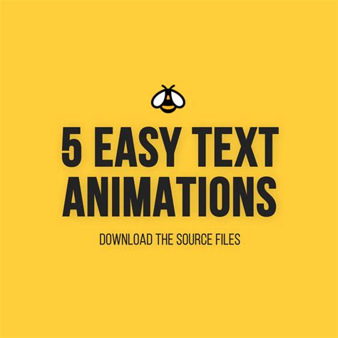 5 Easy Text Animations Free Project Files Kashu