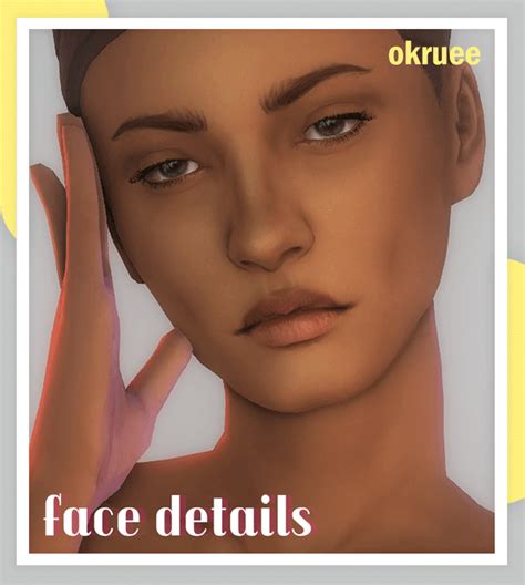 Misc Face Details Okruee On Patreon Sims 4 Teen Sims Four Sims 4