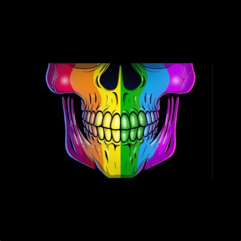 Rainbow Pride Skull Limited Edition Adult Sizes