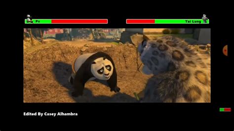 Kung Fu Panda Final Battle With Healthbarspo Vs Tai Lung Youtube