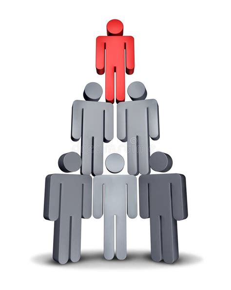 Business Hierarchy Pyramid Stock Illustration Illustration Of Boss