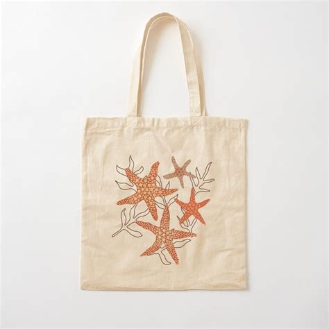 Sea Stars Starfish Fun In The Ocean Earthy Colours Tote Bag By