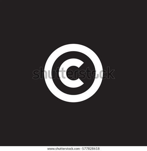 Initial Letter Logo C Inside Circle Stock Vector Royalty Free 577828618