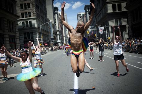 New York Marchers Participate In The Gay Pride Parade