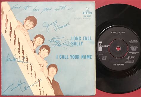 Nostalgipalatset Beatles Long Tall Sally 7 Swe Gulbrun Ps 1964