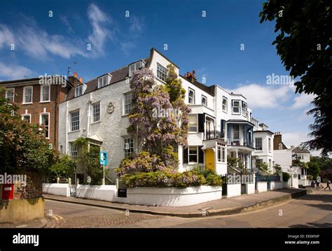 Uk London Twickenham Riverside Aubrey House In Middle Of Terrace Of