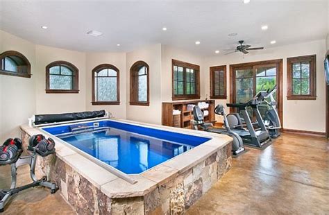 50 Indoor Pool Ideas Swimming In Style Any Time Of Year Home Gym