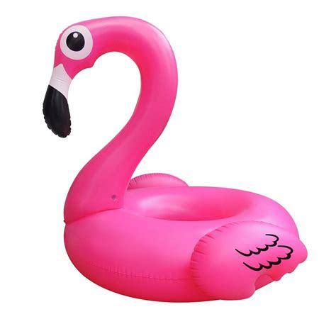 Pool Central 535 In Jumbo Inflatable Pink Flamingo Float 32558241 The Home Depot