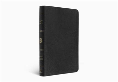 Esv Large Print Thinline Reference Bible Genuine Leather Black