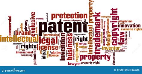 Patent Word Cloud Stock Vector Illustration Of Licensing