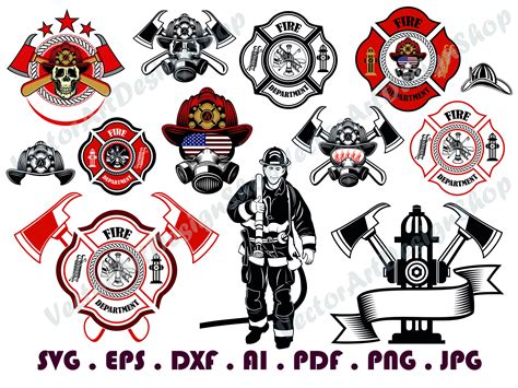 Firefighter Logo 2 Svg Feuerwehr Rettungsachse Feuerwehrmann Etsyde
