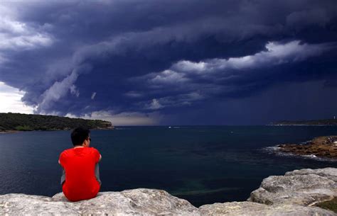 A Cloud Tsunami Is Looming Over Bondi Beach In Sydney Australia