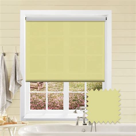 Yellow Roller Blind Astral Solar Plain Just Blinds
