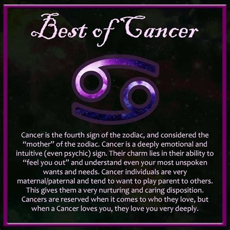 Here are a few facts about this zodiac sign. Horoscope Memes & Quotes | Cancer zodiac facts, Cancer ...