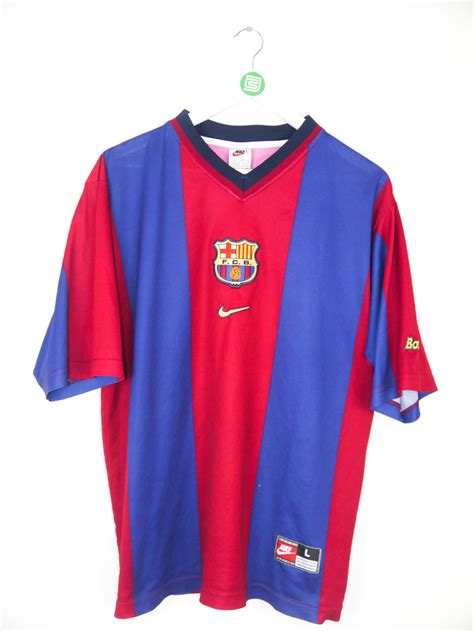 Original 1998 00 Fc Barcelona Home Jersey Xl Rb Classic Soccer