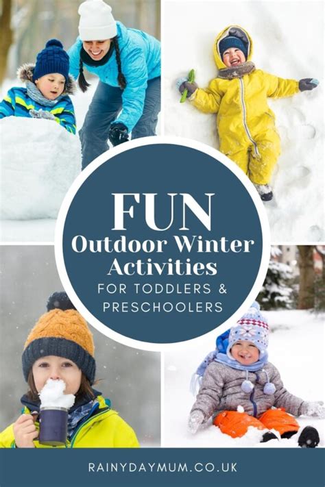 Fun Outdoor Winter Activities For Toddlers And Preschoolers