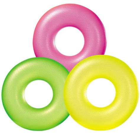 Intex Neon Frost Tube Inflatable Sturdy Swim Pool 36inch 6pack For Sale