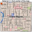 Grand Rapids Michigan Street Map 2634000