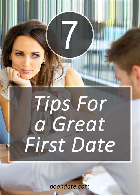7 Tips for a Great First Date - Dating tips | Dating tips, First date tips, Dating tips for women
