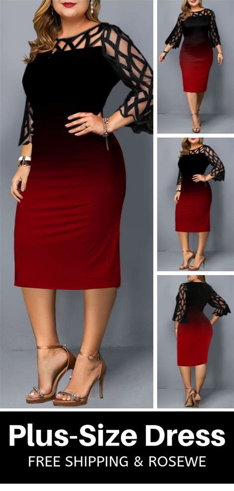 2019s Hottest And Rosewe 10 Womens Fashion Fall Plus Size Dresses Womens Plus Size Clothing