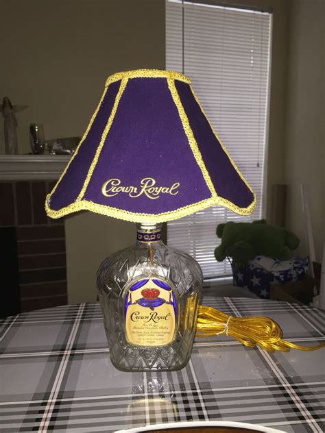 Crown Royal Lamp I Made For A Friend I Stitched The Shade From Three