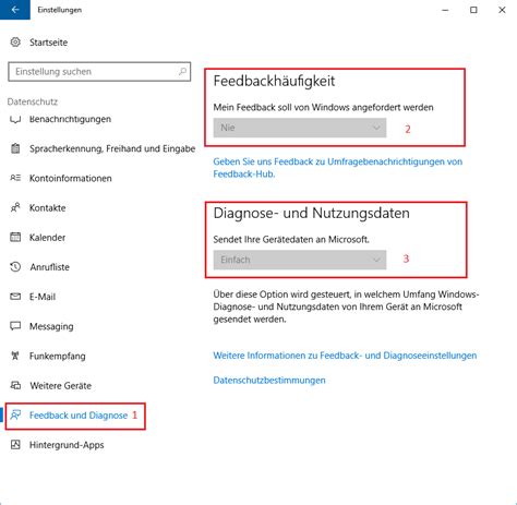 Windows 10 Datenschutzeinstellungen Im Detail Feedback Und Diagnose