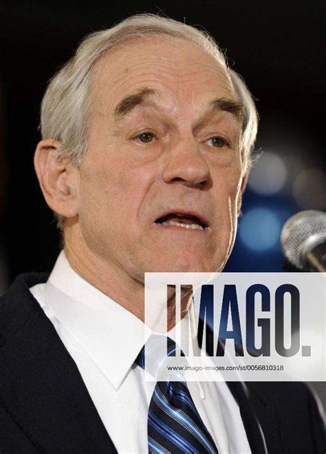 Republican 2012 Presidential Candidate And Texas Rep Ron Paul Makes