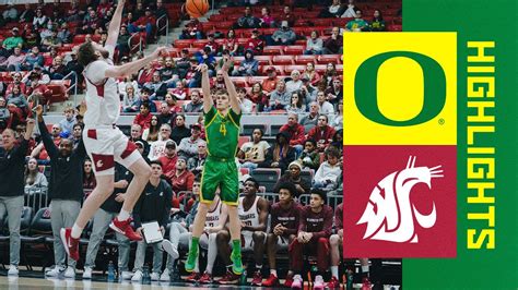 Oregon Mens Basketball Vs Washington State Game Highlights 2024