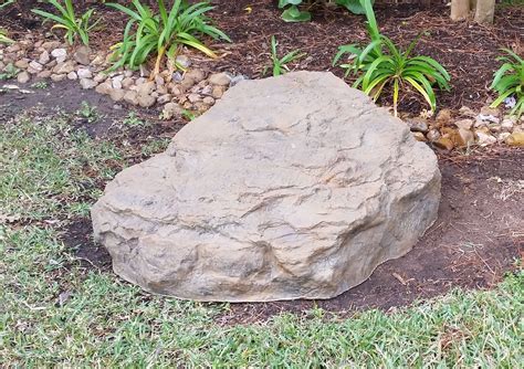 Fake Rock Septic Lid Cover Rock North Rim Shown In Canyon Brown 49