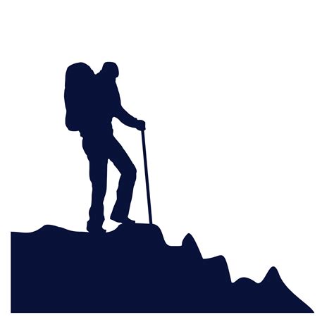 Man Hiking Silhouette 6233394 Vector Art At Vecteezy