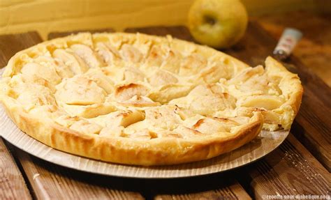 tarte aux pommes à la crème pâtissière