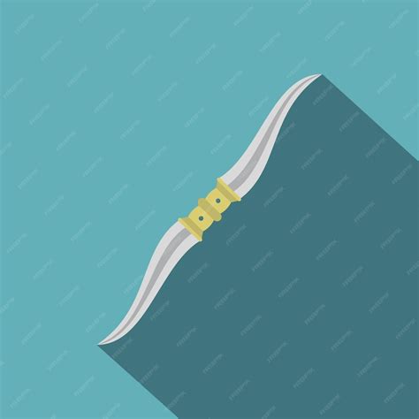Premium Vector Throwing Knife Icon Flat Illustration Of Throwing