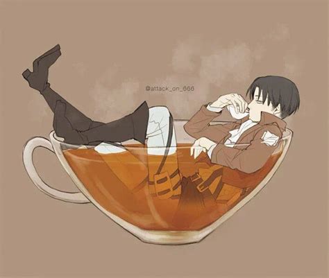 Levi Cup Of Tea With Images Attack On Titan Levi Attack On