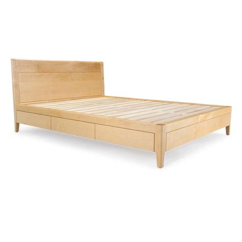 Maple Wood Bed Frame Malabar Contemporary Wooden Bed Natural Bed