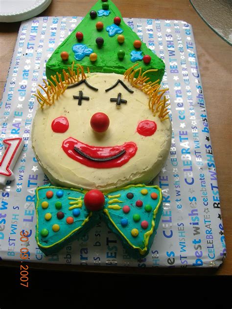 Clown Cake Clown Cake Circus Birthday Party Circus Cake