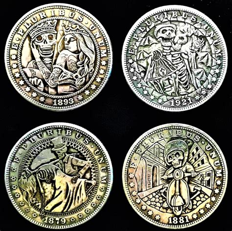 Hobo Coins 4 Hobo Dollars Challenge Coins Collectable Etsy