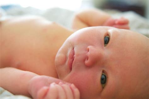 生まれたての赤ちゃんの表情を撮影した写真 商用フリーの無料画像素材