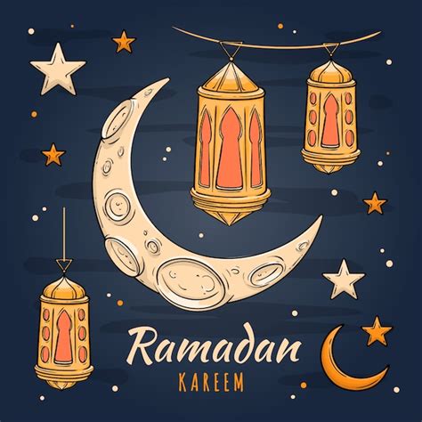 Free Vector Hand Drawn Ramadan Concept