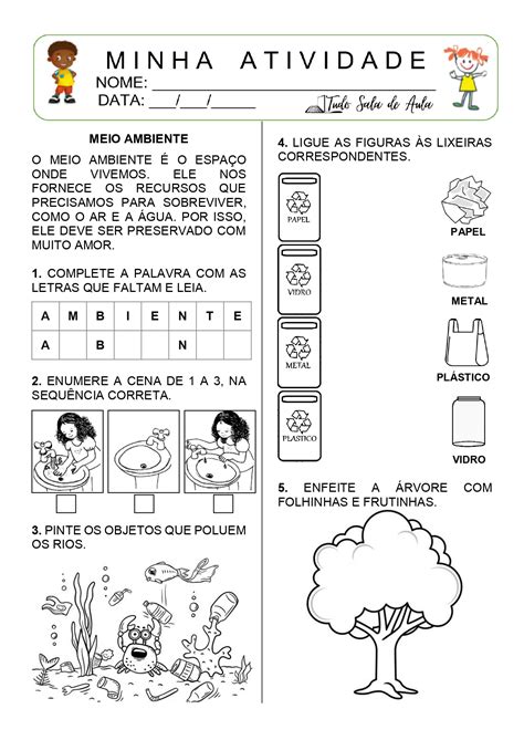 Atividades Sobre O Meio Ambiente Educação Infantil